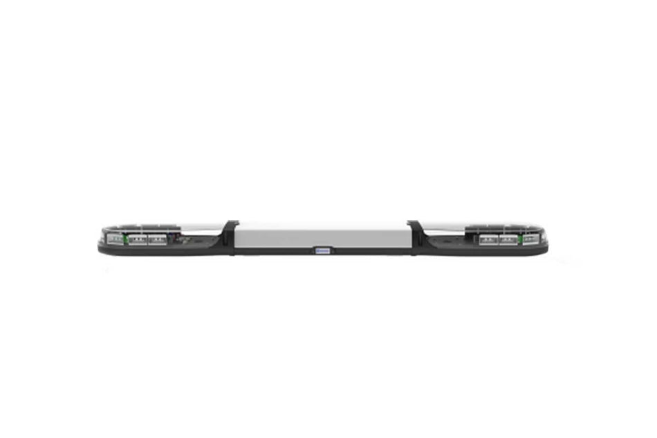 13 serie | LED R65 flitsbalk amber/transparant | wit midden 1500mm