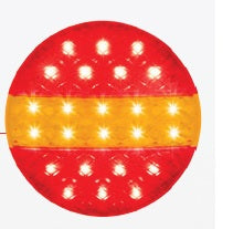 Led rem/achterlicht/richtingaanwijzer unit Plat Rond 140 x 20mm 140 serie plug&play