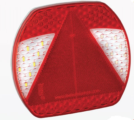 Led rem/achterlicht unit 197 x 180 x 22 EU195 serie slim-line trailer rechts