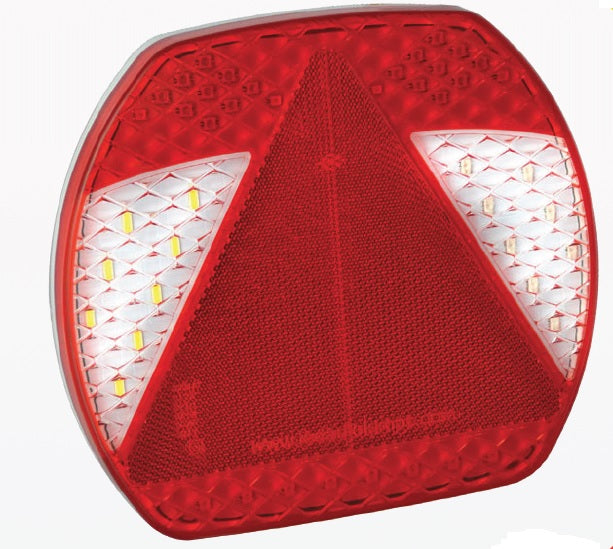 Led rem/achterlicht unit 197 x 180 x 22 EU195 serie slim-line trailer rechts