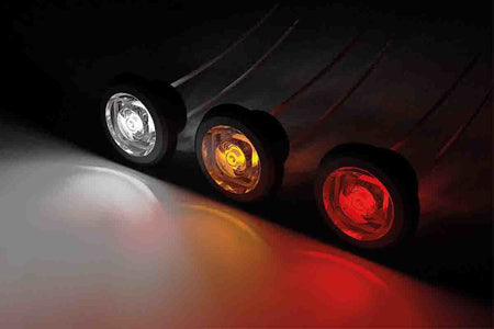 LED markeerlicht rond wit