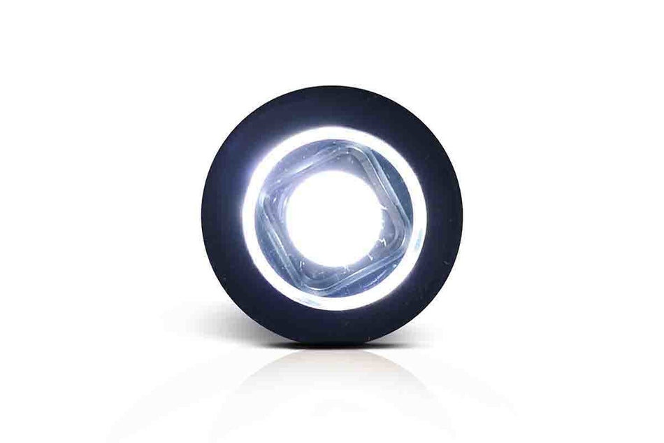 LED markeerlicht rond wit