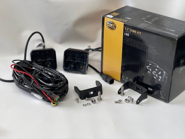 Hella LED verstraler set Black Magic Cube 