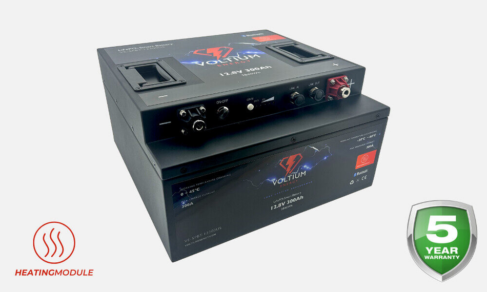 Voltium  LiFePO4 Smart Battery 12,8V 300Ah  PRE ORDER Stoel mont.