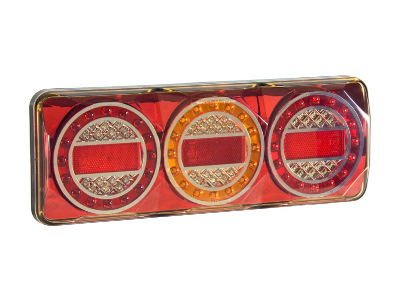 Led rem/achterlicht unit 370 x 135 x 40 maxilamp serie
