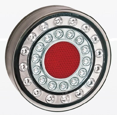 Led achteruitrijlamp unit Rond 125 x 40mm incl. ronde reflector maxilamp serie