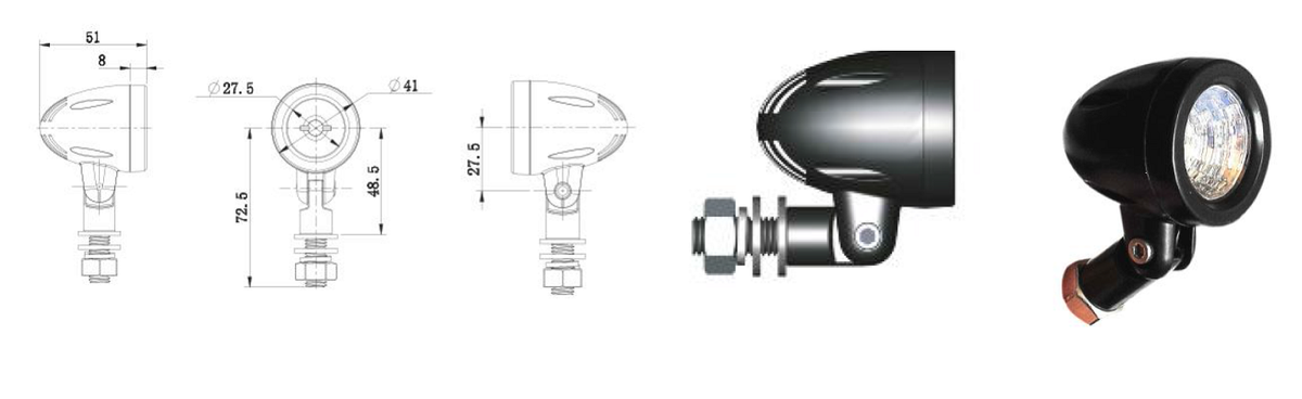 Mini LED Werklamp 500Lm