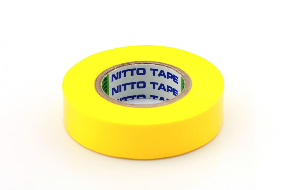 Tape PVC isolatie met lijmlaag 15mm x 10m geel á 10 stuks