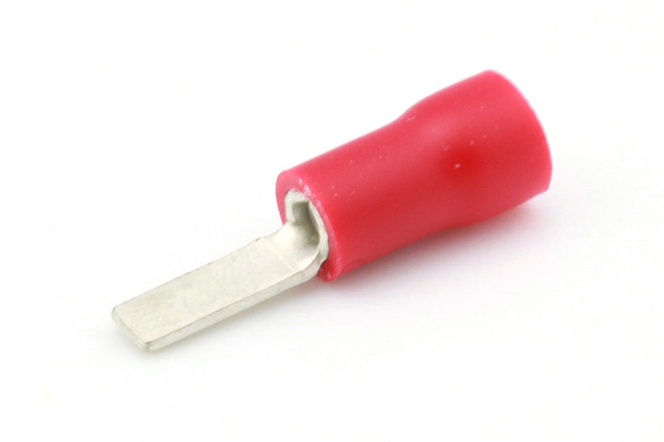 Kabelschoen rood Platte Pensteker 2.8mm á 100 stuks