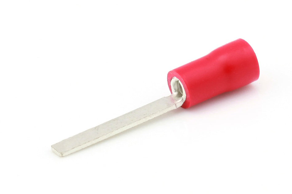 Kabelschoen rood Platte pensteker 3.4mm á 100 stuks