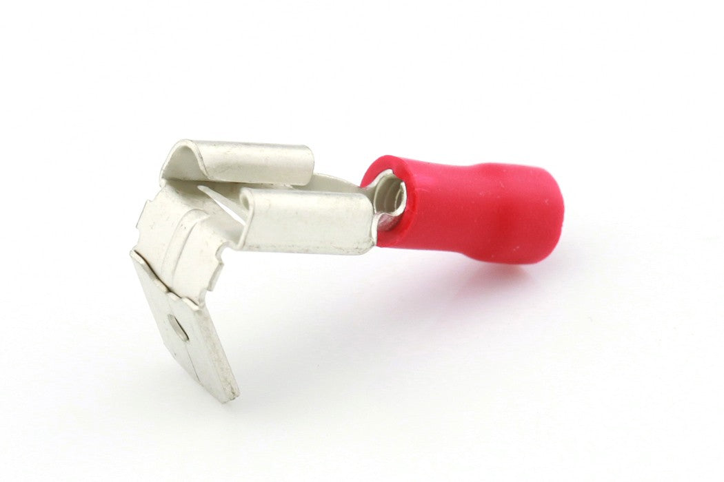 Kabelschoen rood Vlakstekerhuls+Tab 6.3x0.8mm á 10 stuks