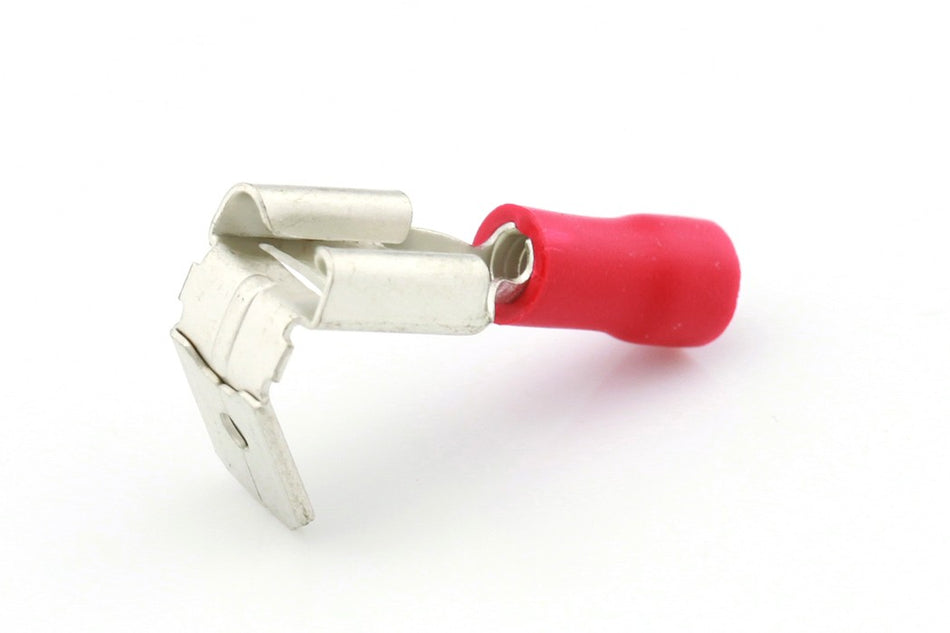 Kabelschoen rood Vlakstekerhuls+Tab 6.3x0.8mm á 10 stuks