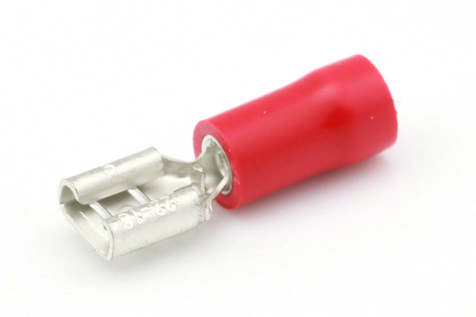 Kabelschoen rood Vlakstekerhuls 4.8x0.5mm á 10 stuks