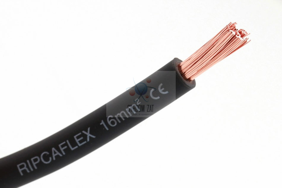 Accu kabel 16mm² soepel zwart