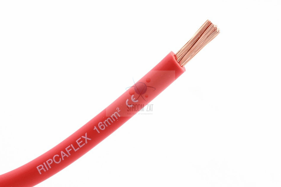 Accu kabel 16mm² soepel rood