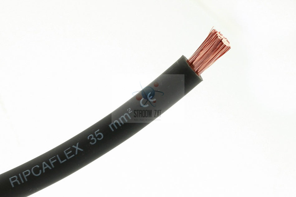 Accu kabel 35mm² soepel zwart