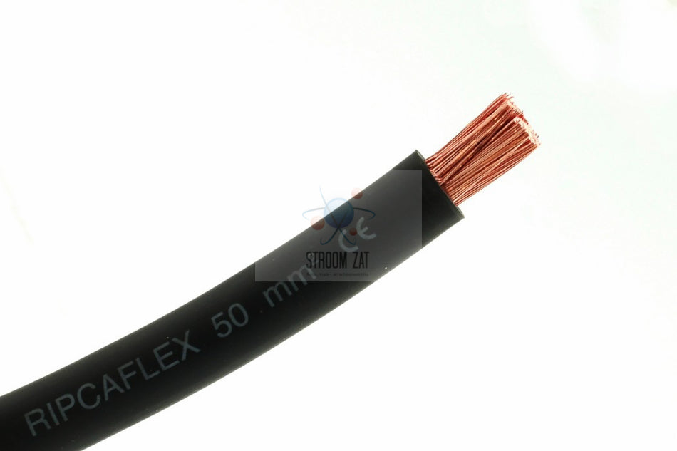 Accu kabel 50mm² soepel zwart