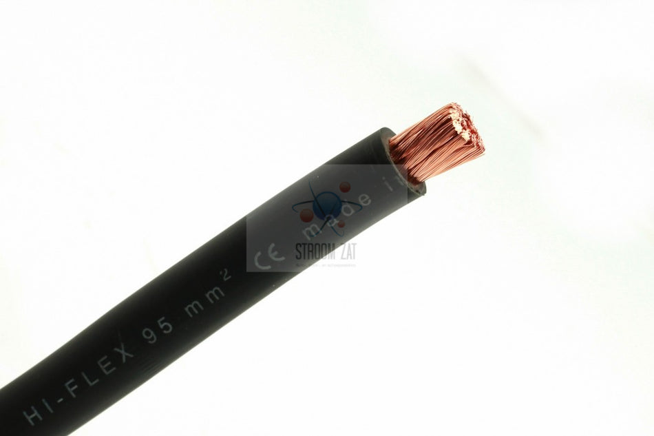 Accu kabel 95mm² soepel zwart