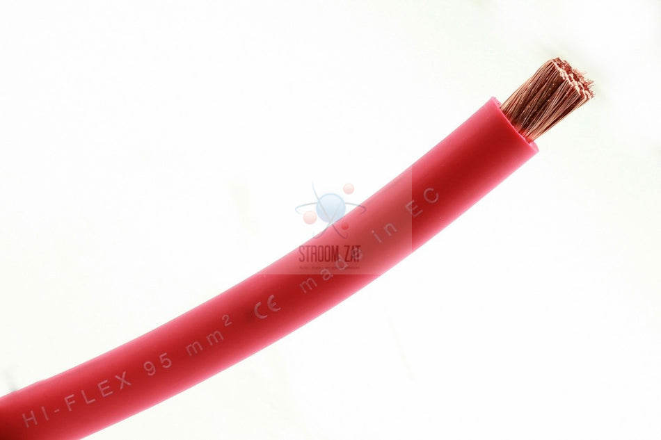 Accu kabel 95mm² soepel rood