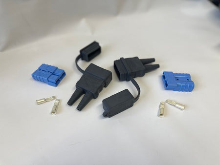 Rema / Anderson 2Polige stekker 50A met rubberhoes  