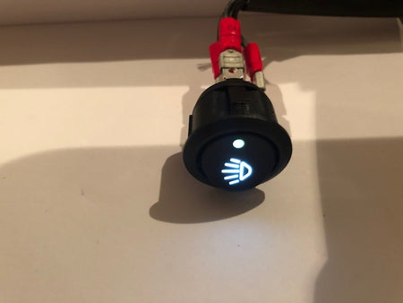 Schakelaar grilflitser / werklamp/ verstraler  Wit 12V
