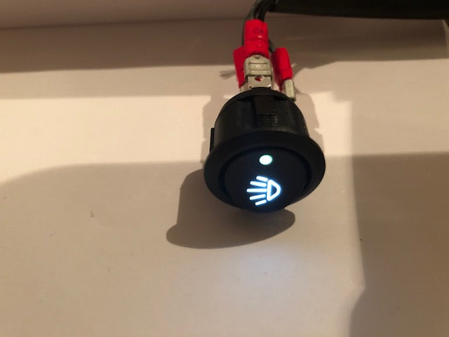 Schakelaar grilflitser / werklamp/ verstraler  Wit 12V
