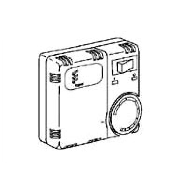 Thermostaat Danfoss Zwart met schakelaar