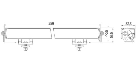 LED bar verstraler Spartan 6400lm 