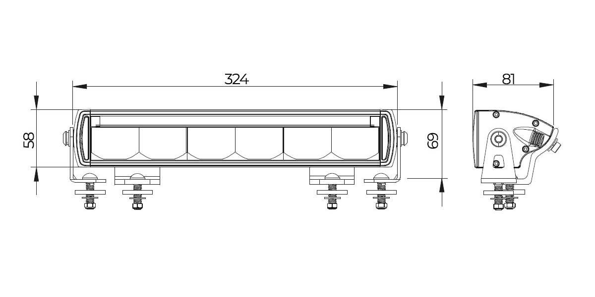 LED BAR verstraler Skytrack 1  5700lm 