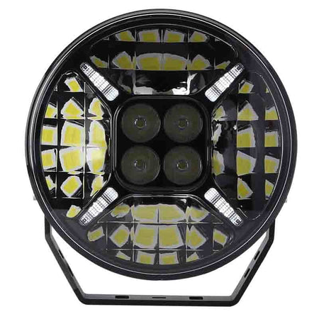 LED verstraler 12000LM rond Black 