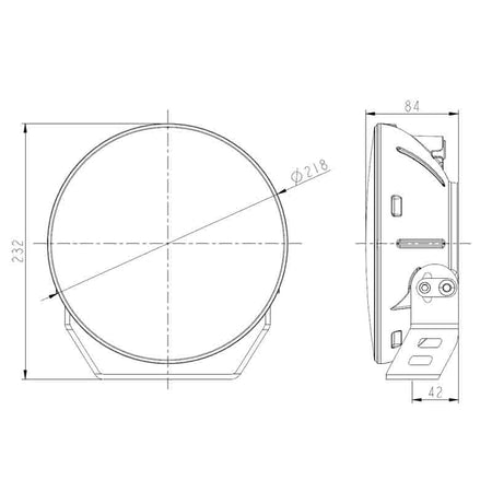 LED verstraler 12000LM rond zilver 