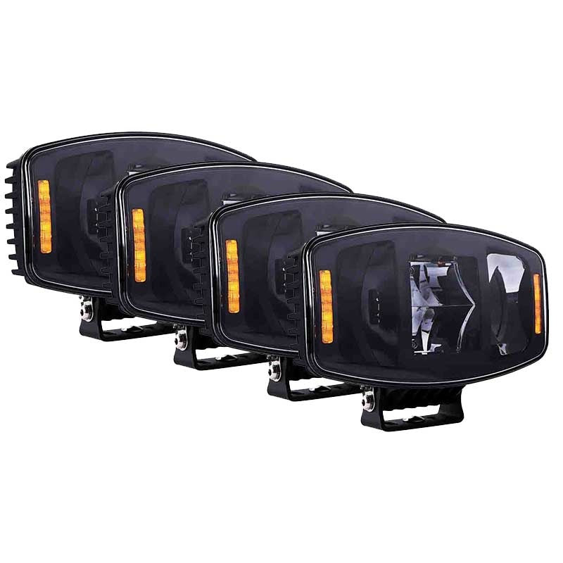 LED verstraler 10000 lumen zwart 4pack