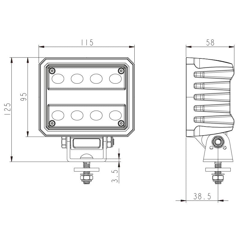 LED werklamp 4100LM