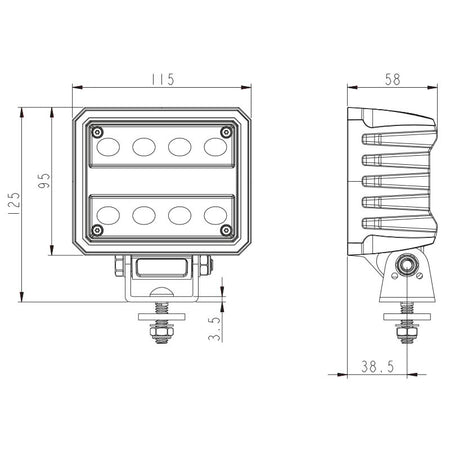 LED werklamp 4100LM