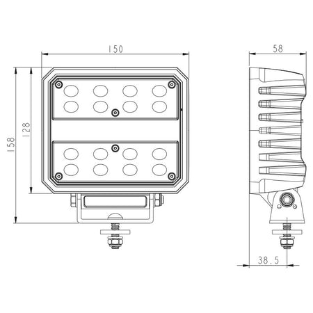 LED werklamp 8267lumen 