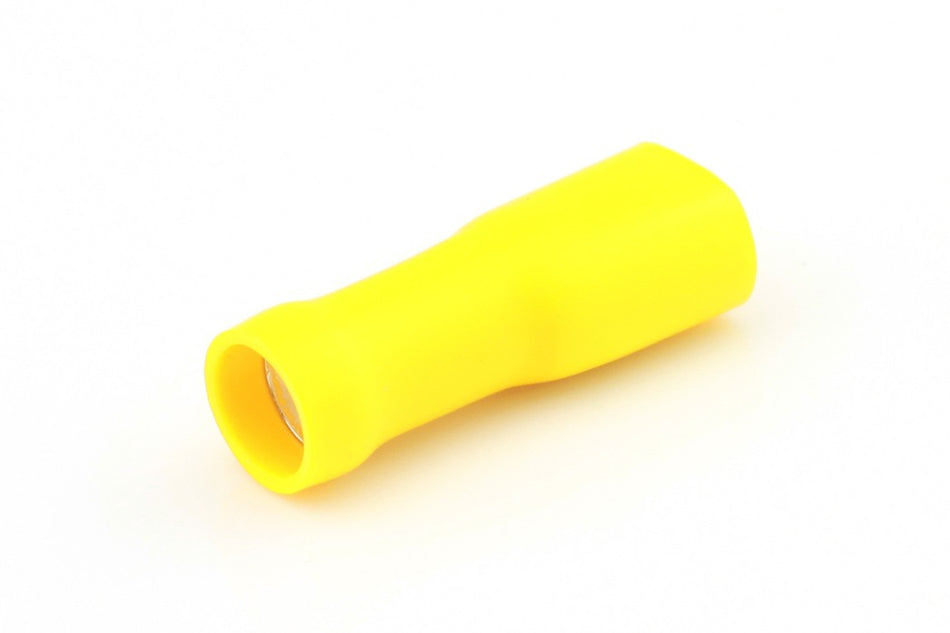 Kabelschoen geel Vlakstekerhuls 6.3x0.8mm Iso. á 10 stuks