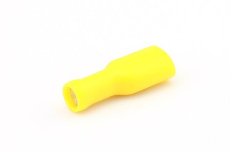 Kabelschoen geel Vlakstekerhuls 9.4x1.2mm Iso. á 50 stuks