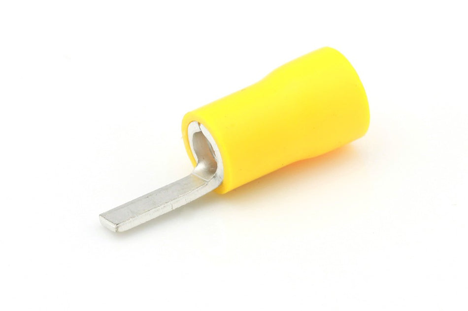Kabelschoen geel Platte pensteker 4.5mm á 50 stuks