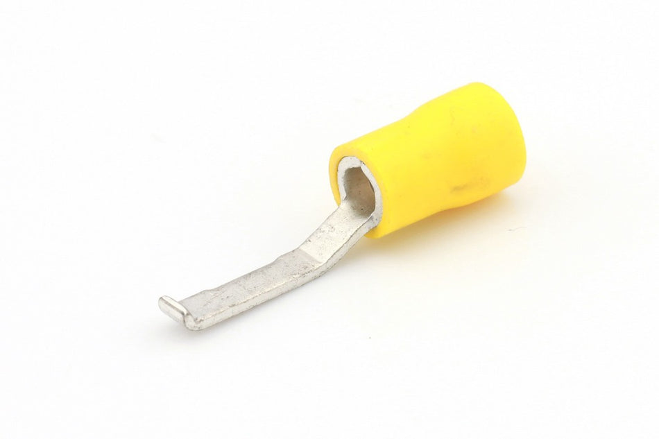 Kabelschoen geel Platte pensteker met lip 3.0mm á 50 stuks