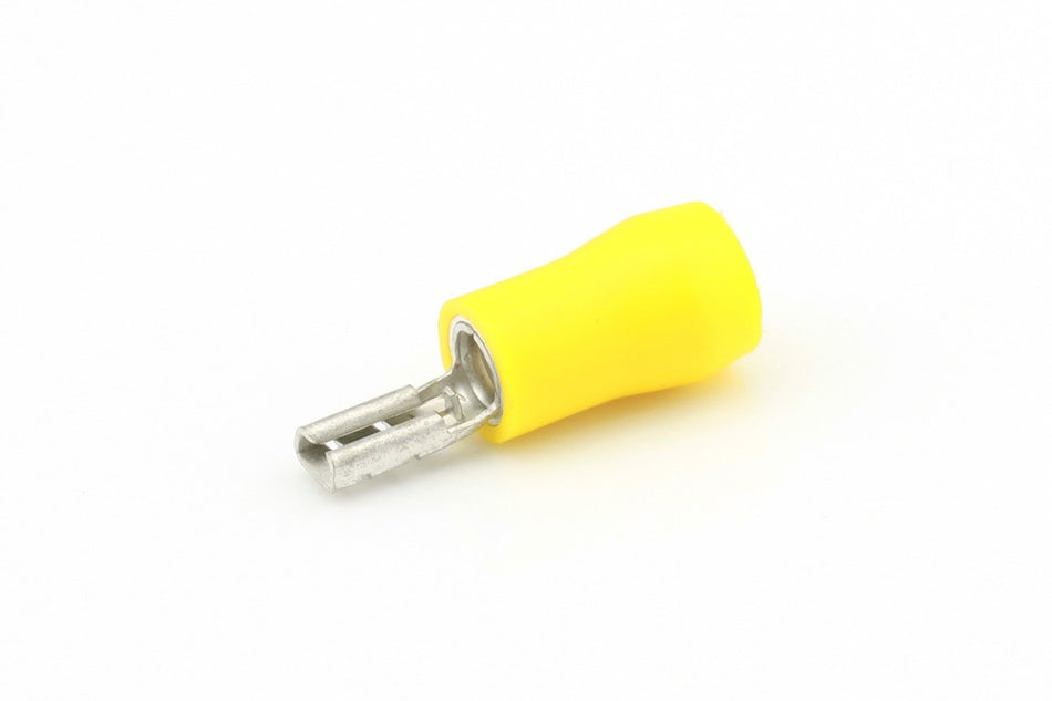 Kabelschoen geel Vlakstekerhuls 2.8x0.5mm á 100 stuks
