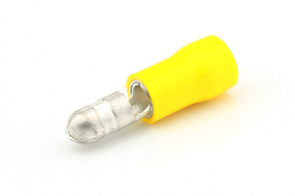 Kabelschoen geel Rondsteker Ø 5.0mm á 10 stuks