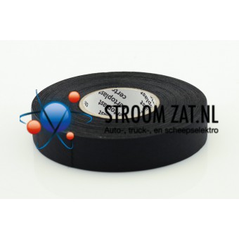 Tape Polyester isolatie met lijmlaag 19mm x 25m zwart