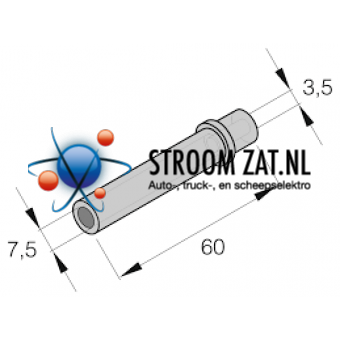 Verloopstuk brandstofslang voor capillaireleiding 3,5/7,5mm 